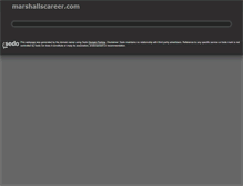 Tablet Screenshot of marshallscareer.com